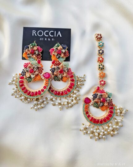 Navratan Bindiya Earrings-002