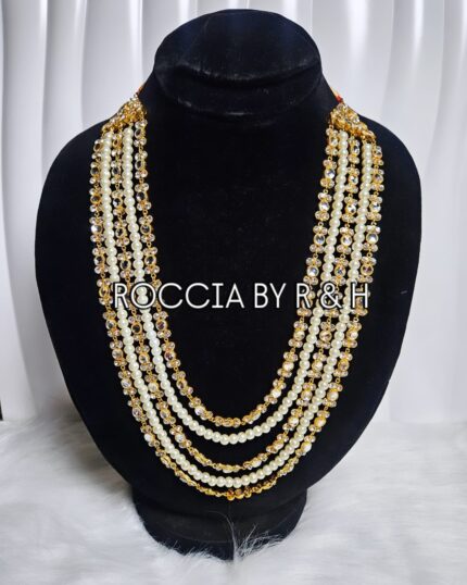 5 Layer Pearl Kundan Maala-005