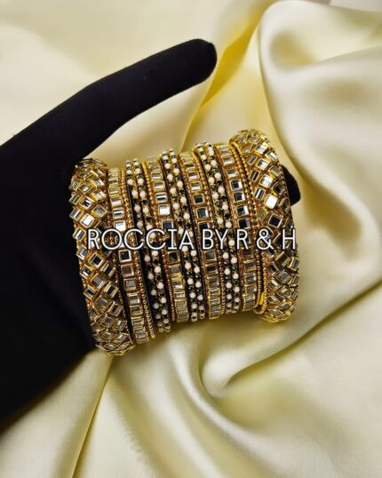 Kundan Bangles - 019