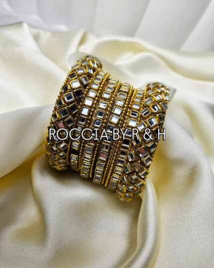 Kundan Bangles - 033