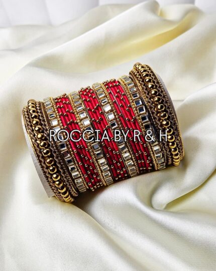 Kundan Bangles - 010